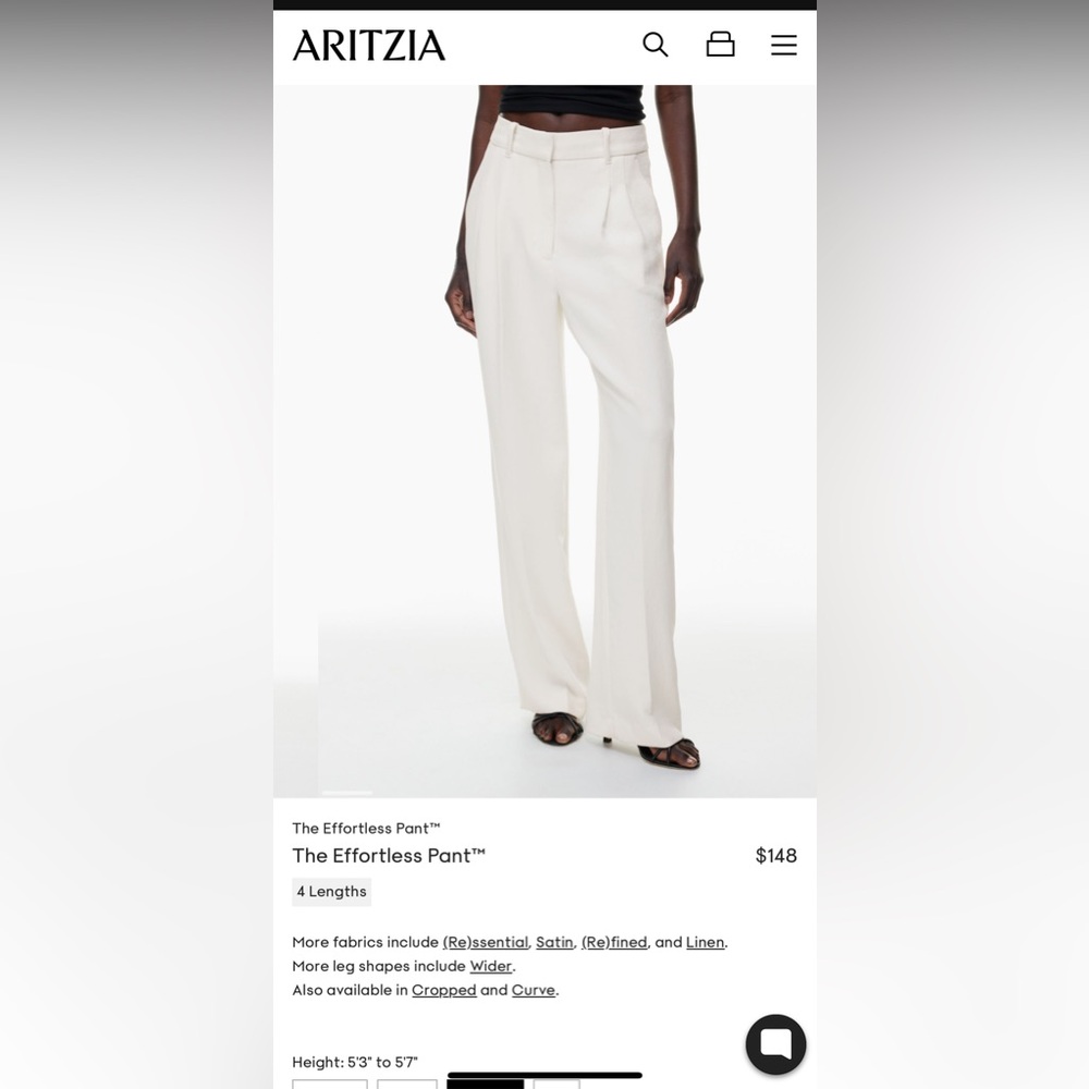 Aritzia Wilfred Effortless Pants in Light Birch
